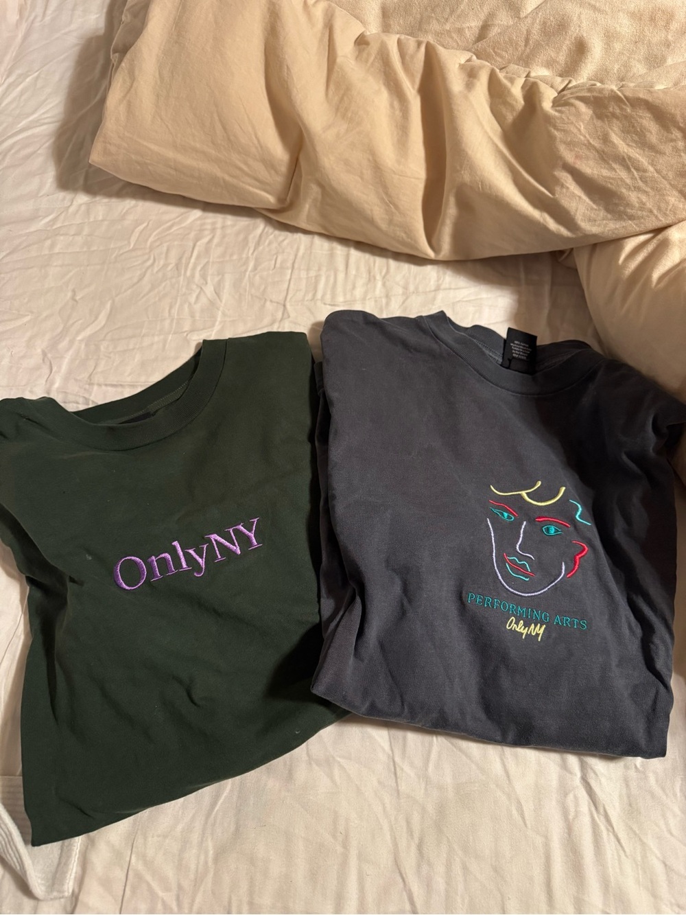 OnlyNY T Shirt Set of 2 size M Medium